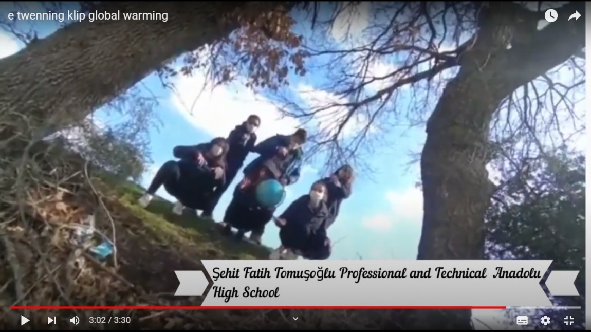 Our eTwinning Project ARTISTIC SOLUTİONS TO GLOBAL PROBLEMS task 1 Clip Work On Global Warming